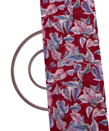 Floral Print Pink Color Printed Georgette Fabric